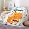 Blankets Children Girls Boys Linen Wool Blankets Personalized Family Friends Flannel Blankets Gifts