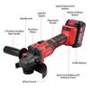Cordless Angle Grinder 21V Power Angle Grinder Tools with 2PCS 4.0Ah Batteries and Charger
