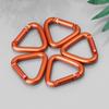 Hiking Kettle Clip Triangle Metal Accessories Aluminum Zinc Zinc Alloy Carabiner Keychain Hook Buckle