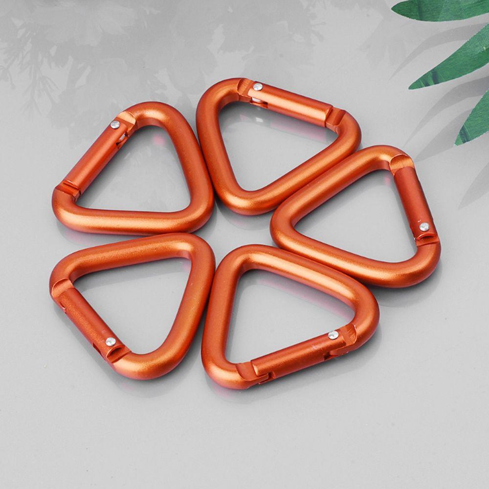 Hiking Kettle Clip Triangle Metal Accessories Aluminum Zinc Zinc Alloy Carabiner Keychain Hook Buckle