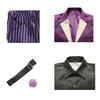 Mortal Kombat 11 Joker Cosplay Costume McFarlane Heath Ledger Purple Full Suit Halloween Party Outfit