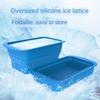Swagell 2-Piece Ice Block Mold, Extra Large, for Ice Baths, Cold Plunge Tub Chillers, Collapsible and Stackable Silicone Ice Trays, Durable, Easy To I