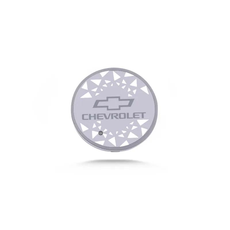 AABHD1 For Chevrolet Cruze Spark Aveo Captiva Trax Sail Orlando Sonic Corvette Silverado LED Car Water Coaster Light Drinks Holder Mat