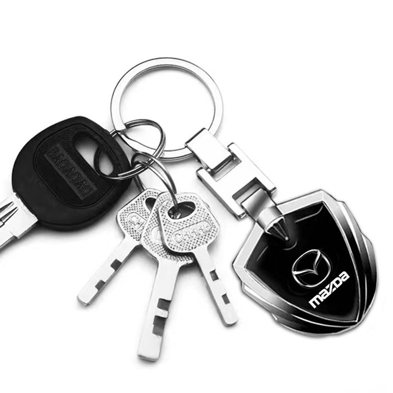 3D Металлическая Брелок-брелок для ключей Кольцо для брелока Держатель для ключей Стайлинг Автоаксессуары Для Mazda 3 6 CX5 2 CX3 CX9 MX5 RX8 Axela Demio MS CX5 2 Axela Demio