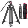 Miliboo Mtt601a Basic Version Camera Tripod with Fluid Maximum Load Height Aluminum Tripod for DSLR Cameras and Camcorders Video Live 360° Head, 10kg,