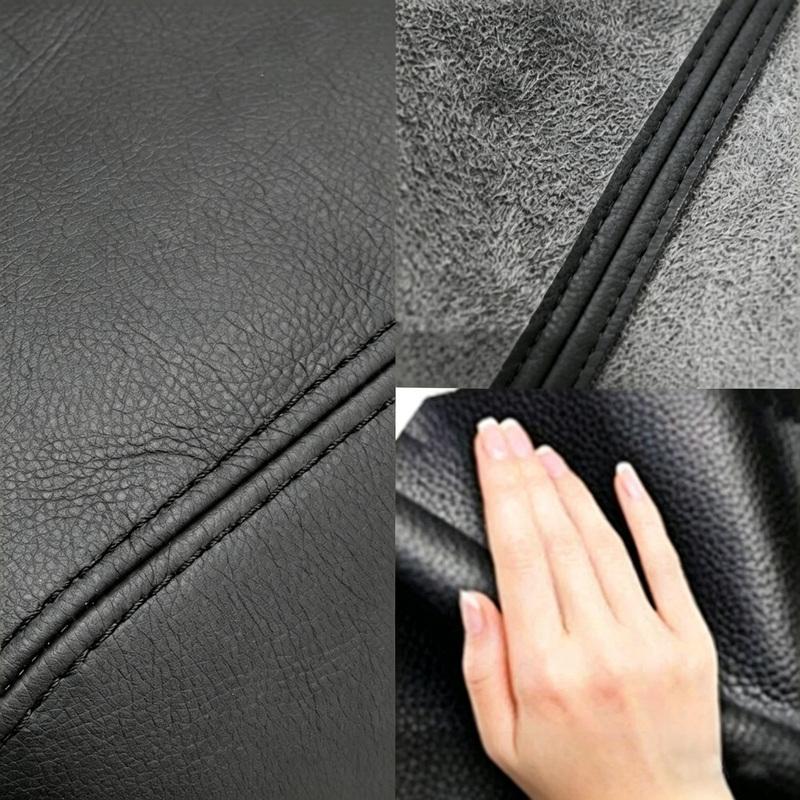 Microfiber Leather Center Console Armrest Box Cover Protection Trim Black For Dodge RAM 1500 2500 3500 2009 2010 2011 2012