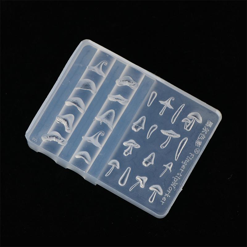 Силиконовая форма для штамповки дизайна ногтей в виде гриба, форма для маникюра для профессиональных мастеров маникюра и энтузиастов, инструмент для ювелирных изделий