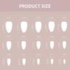 30pcs Press on Nail Almond Fake Nails with Glitter & Rhinestone Decor Artificial Nails for Fingernail DIY Decoration