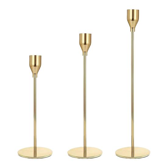 3/6 шт./набор Винтажный высокий металлический подсвечник Подставка для конусных свечей-столбиков Домашняя гостиная Рождество Свадебная вечеринка Подставка для свечей Центральный элемент для обеденного стола