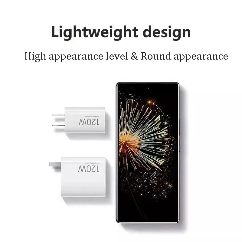 Оригинальное зарядное устройство Xiaomi 120 Вт GaN Little Pudding с быстрой зарядкой, выход USB-C и набором кабелей Type-C, США