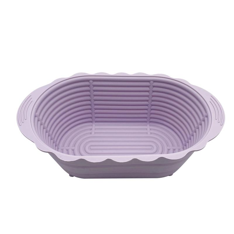 Складная силиконовая корзина для закваски, форма для выпечки хлеба, прочная хлебная корзина для расстойки