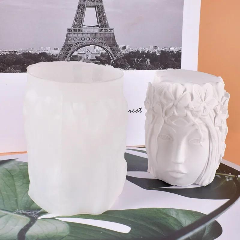 Новая гирлянда Богиня Аватар свеча силиконовая форма DIY 3D красота тело гипс орнамент форма свечи набор для изготовления домашнего декора подарки