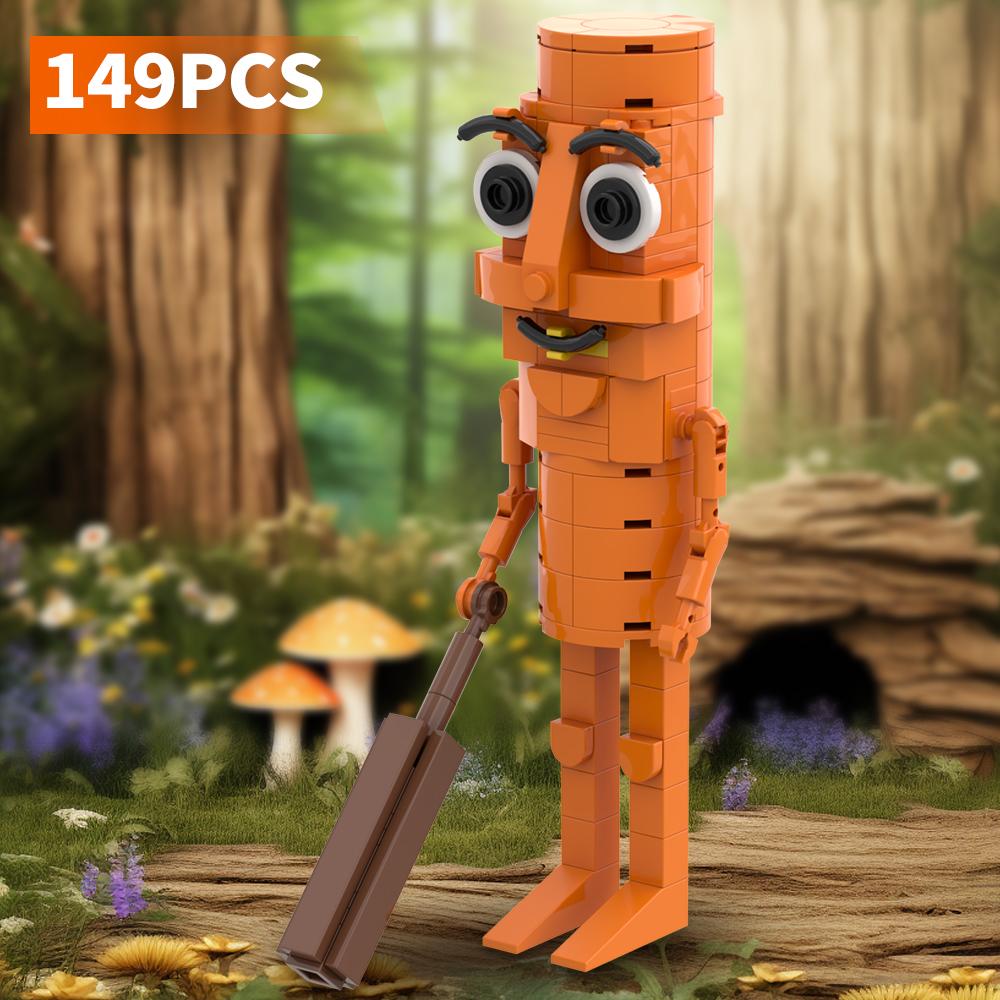 MOC Итальянцы Мозговая гниль Набор Строительных Блоков Tralalero Tralala DIY Кирпичики Игрушка TungTung Sahur Строительные Игрушки Подарок на Рождество