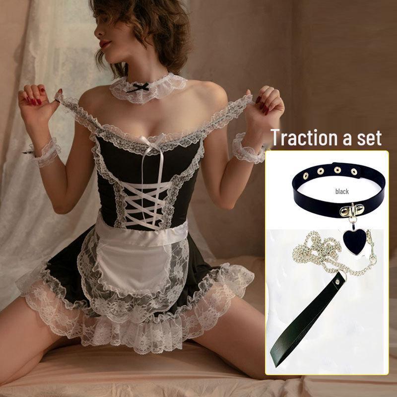 Plus Size Sexy Maid Outfit Lingerie - Non-Fading Temptation Nightwear