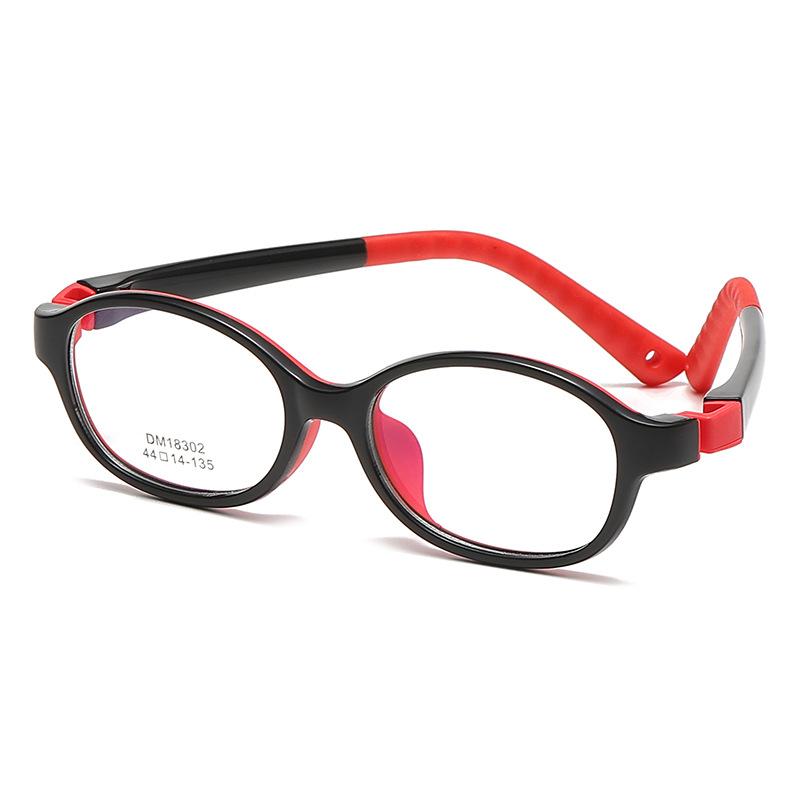 Новое качество, двухцветная детская оправа для очков, мягкая силиконовая оправа для очков для мальчиков и девочек, очки для близорукости