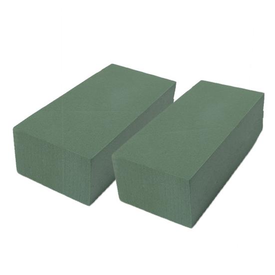 2/6 шт. Цветочные пенопластовые блоки для живых и искусственных цветов, 9" x 4" зеленая влажная и сухая цветочная пена для домашнего свадебного садового декора