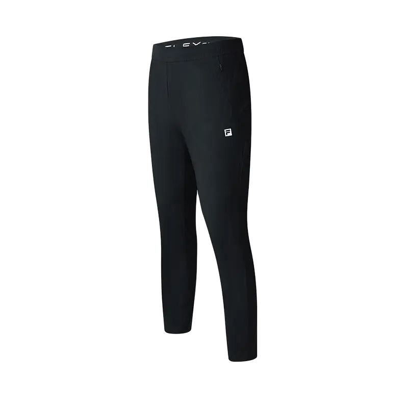 New FILA Fitness Series Knitted Sports Pants Men's Pitch Black A51M421602F-BK