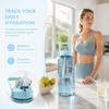 2000ML Sports Water Bottle Times Scale Plastic Water Cup Portable Water Bottle with Straw  Sports