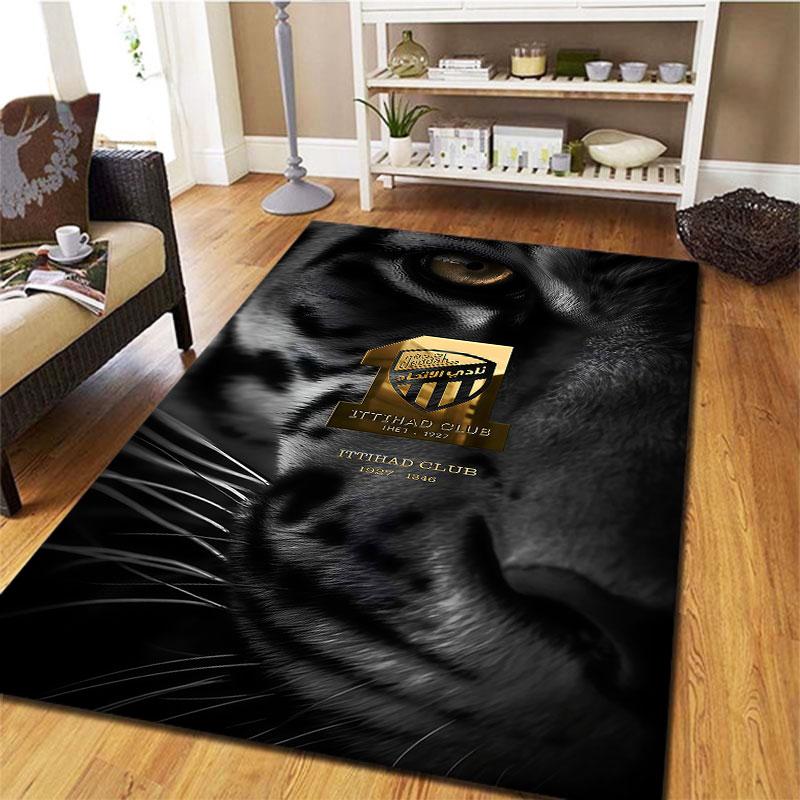 Al-Ittihad FC Carpet Rug for Living Room Bedroom Home Sofa Decoration,Kids play Non-slip Floor Mat