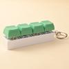 Cute 1 Buttons Keyboard Fidget Keychain Keyboard Clicker Mechanical Keyboard Keyring Stress Relief Toys Gift For Girlfriend