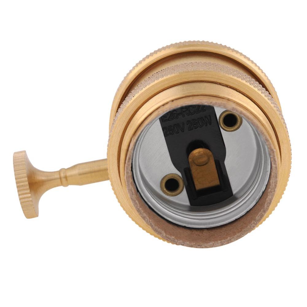 E26 E27 Base Lamp Socket Holder Copper Material Pendant Lamp Holder Light Socket Pendant Lighting