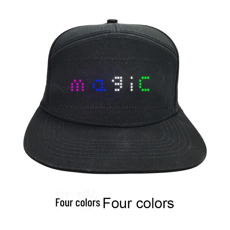 Кепка с Bluetooth-светодиодным дисплеем и управлением через приложение - хлопковая кепка-утконос для динамических сообщений