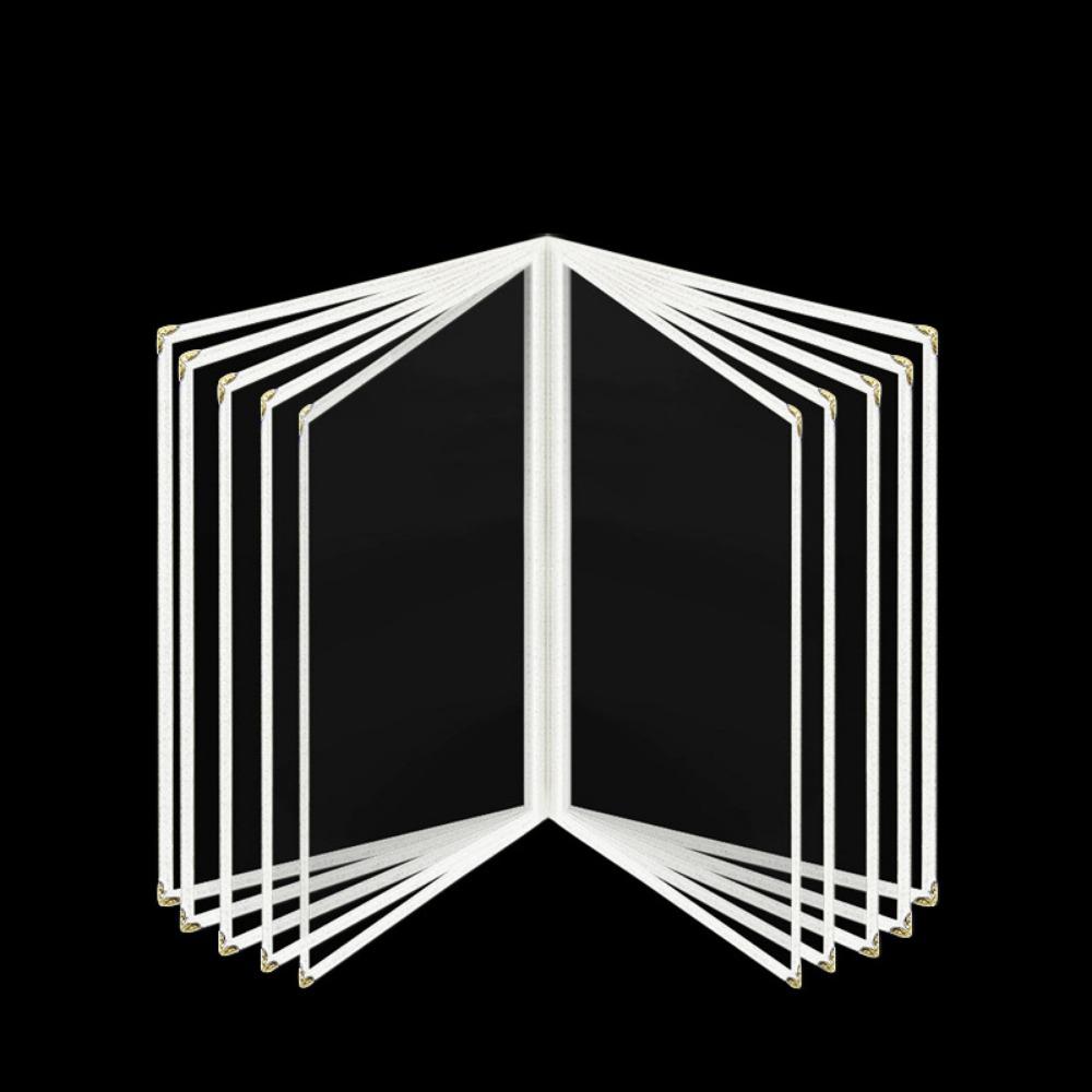 Прозрачная ПВХ обложка для меню формата А4, металлические уголки, книга для отображения цен меню, папка на кольцах, бар, кафе
