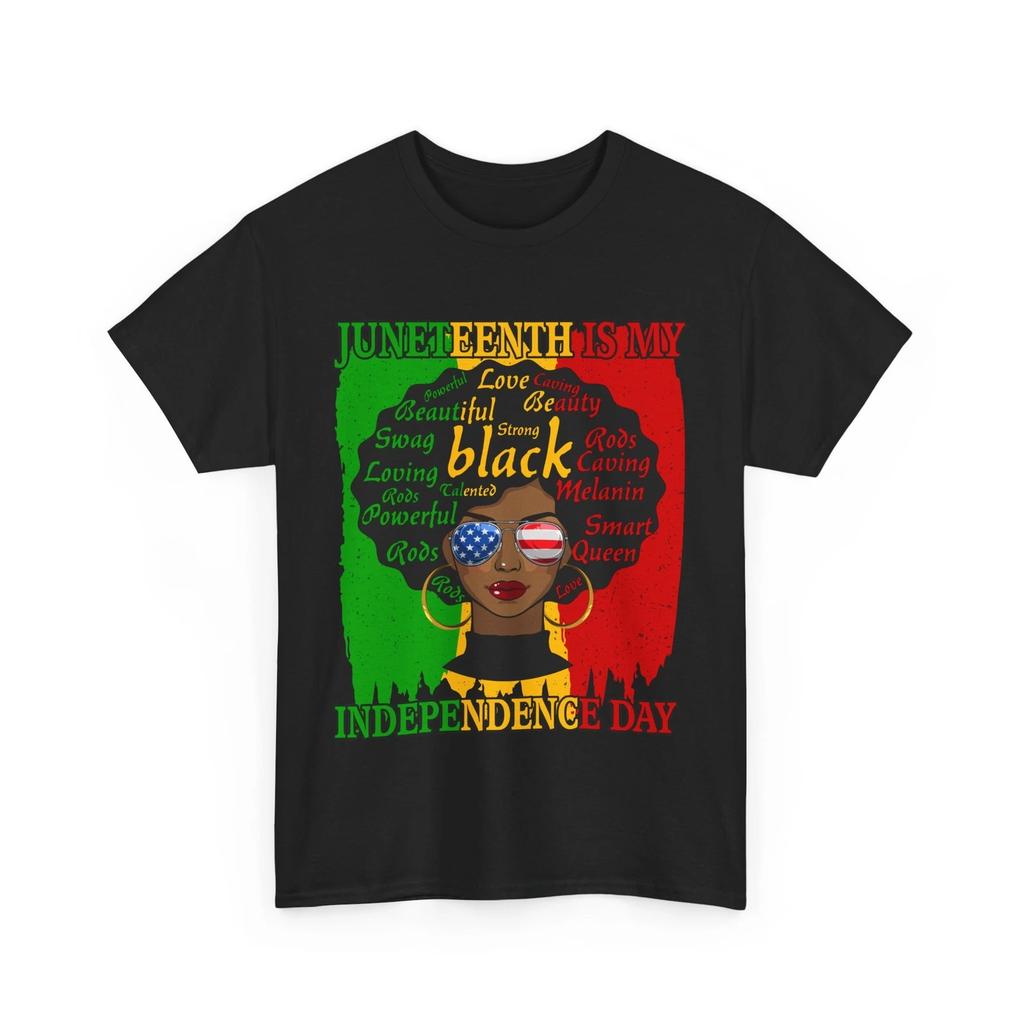 Футболка Juneteenth, Juneteenth - Мой День Независимости, Футболка с женщиной и натуральными волосами