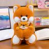 Mother and Son Series Birthday Bear Doll Cute Little White Rabbit Sleeping Doll Fox Plush Toy Doll