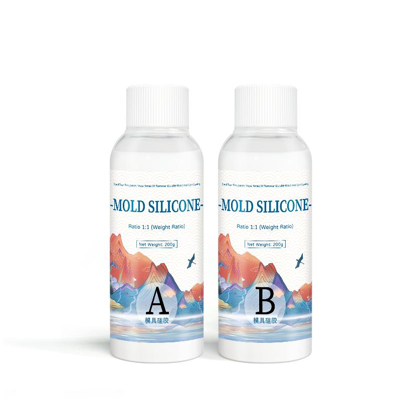Сделай сам силиконовая форма Making AB 1:1 Жидкая Резина Silicona Liquida Para Mold Быстроотверждающийся Силиконовый Набор для Изготовления Форм Отвержденный 200г 500г