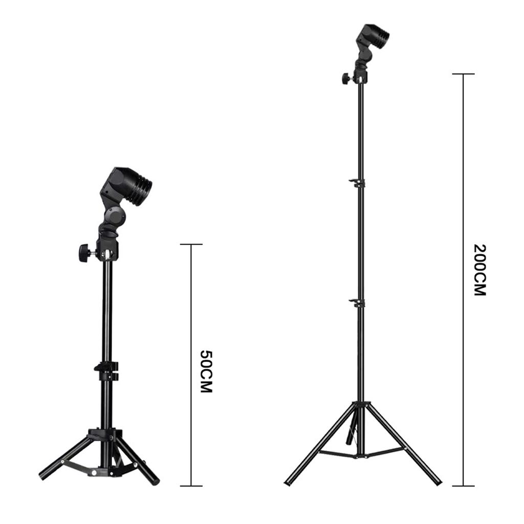 Photography Live Fill Light Tripod Bracket Photography Light Plant Growth Lamp Stand E27 Head