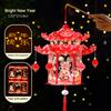 Portable Palace Lantern Set DIY Flower Lantern Kit Interactive Play Kid-Friendly Stick Lantern Material Pack