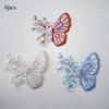 6pcs/set Butterfly Embroidery Badges Iron On Patches On Clothes DIY Dress Jeans Hat Clothing Accesories Applique Stickers