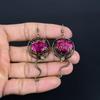 Ruby Earrings Gemstone Jewelry, 999 Copper Wire Wrapped Handmade Earrings, Latest Design Jewelry