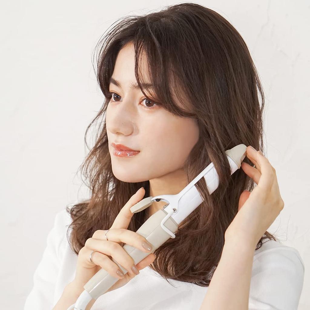 LAVIEL Утюжок для завивки волос 26 мм Керамическое покрытие Совместимость с зарубежными странами Плавная регулировка температуры Серый MAX180℃ LV-LT-C26