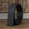 Мужской кожаный ремень без пряжки с тиснением, верхний слой из чистой коровьей кожи, ремень в стиле ретро-тренд