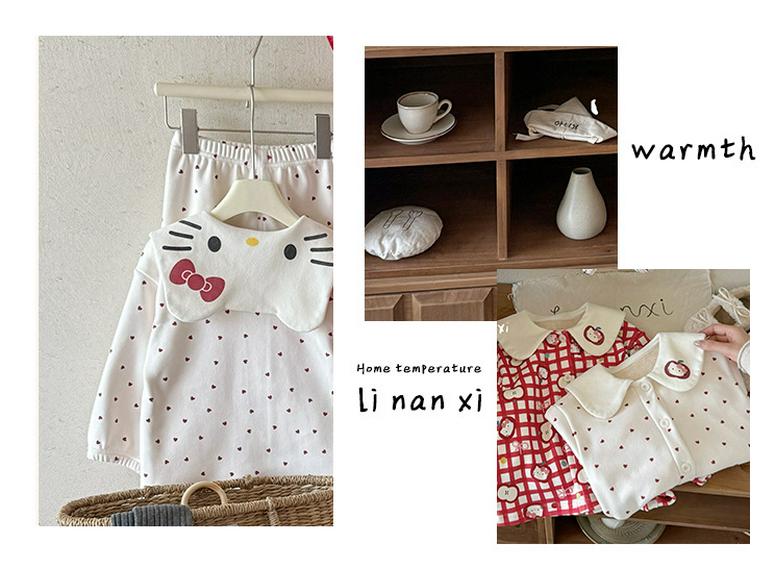 88277 Девочки Велюровый Пижамный Комплект - Новая Осень/Зима 2025 Домашняя Одежда для Детей