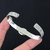 Серебро 925 пробы Чакра Сердца Натуральный Розовый Кварц Жена Уникальный Браслет Ювелирные Изделия