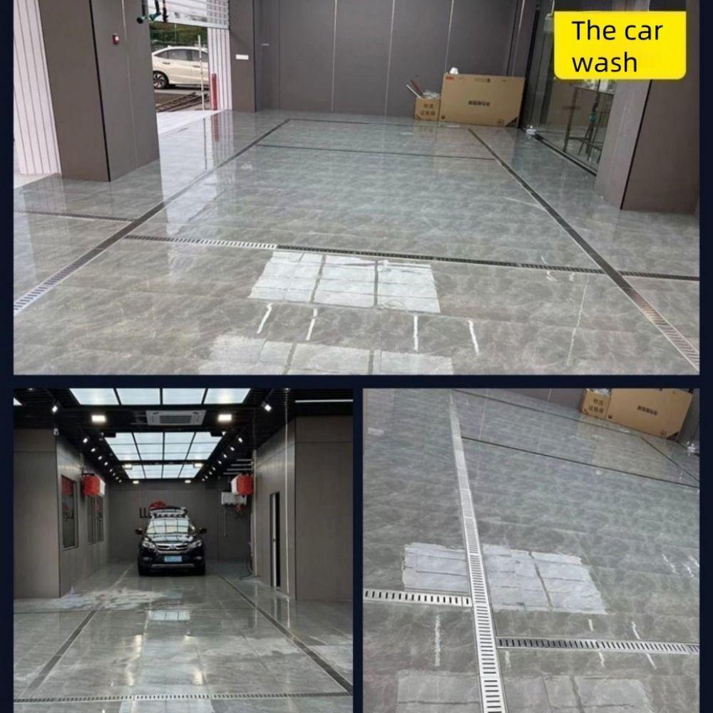 Resin Finished Drainage Ditch Heavy Duty Linear Drain Drainage Gutter  Kitchen Balcony Courtyard