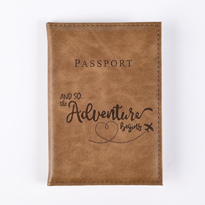 Новая модная обложка для паспорта с буквенным принтом для женщин и мужчин, дорожная обложка для свадебного паспорта, дорожный чехол