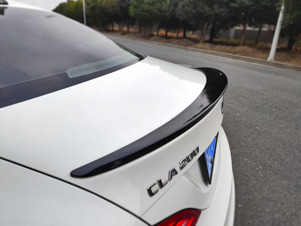 Compatible AMG Rear Spoiler & Brabus Front Lip Kit for 2013-2019 Mercedes-Benz CLA-Class W117