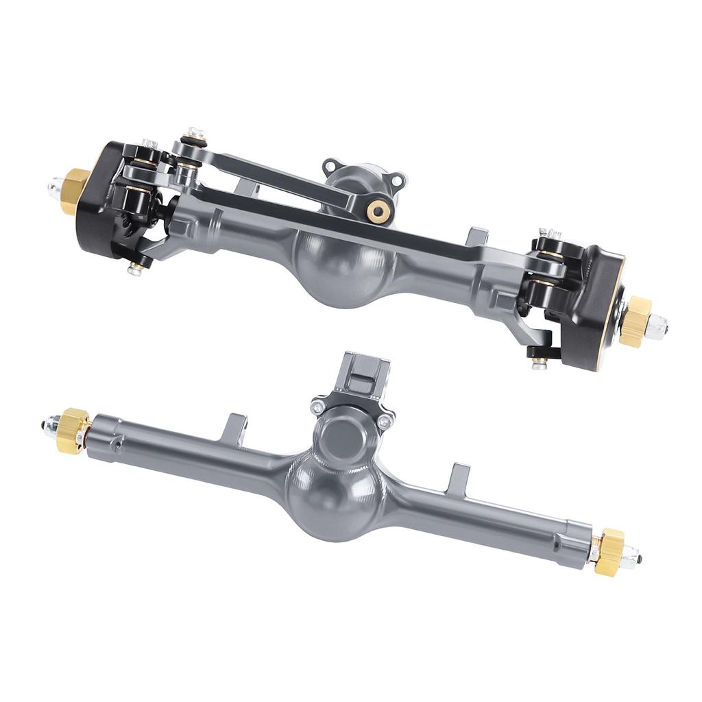 Aluminum Planet Axles Lsokinetic 3-Section CVD Brass Steering Knuckles Max.52° for 1/24 Axial SCX24 C10 JLU Gladiator Bronco