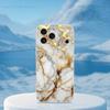 Мраморный арт Черно-золотой чехол для телефона для iPhone 16,15,14,13,12,11,17 Pro,Max,Plus,X,XS,XR,SE,Mini Прозрачный мягкий чехол