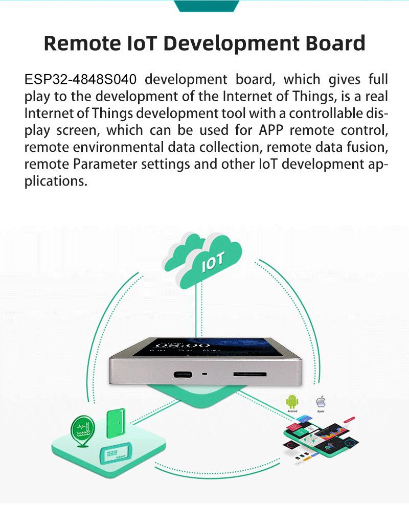 ESP32-S3 4” IPS Сенсорный Экран Двухъядерная Плата Разработки Управления Умным Домом с Корпусом
