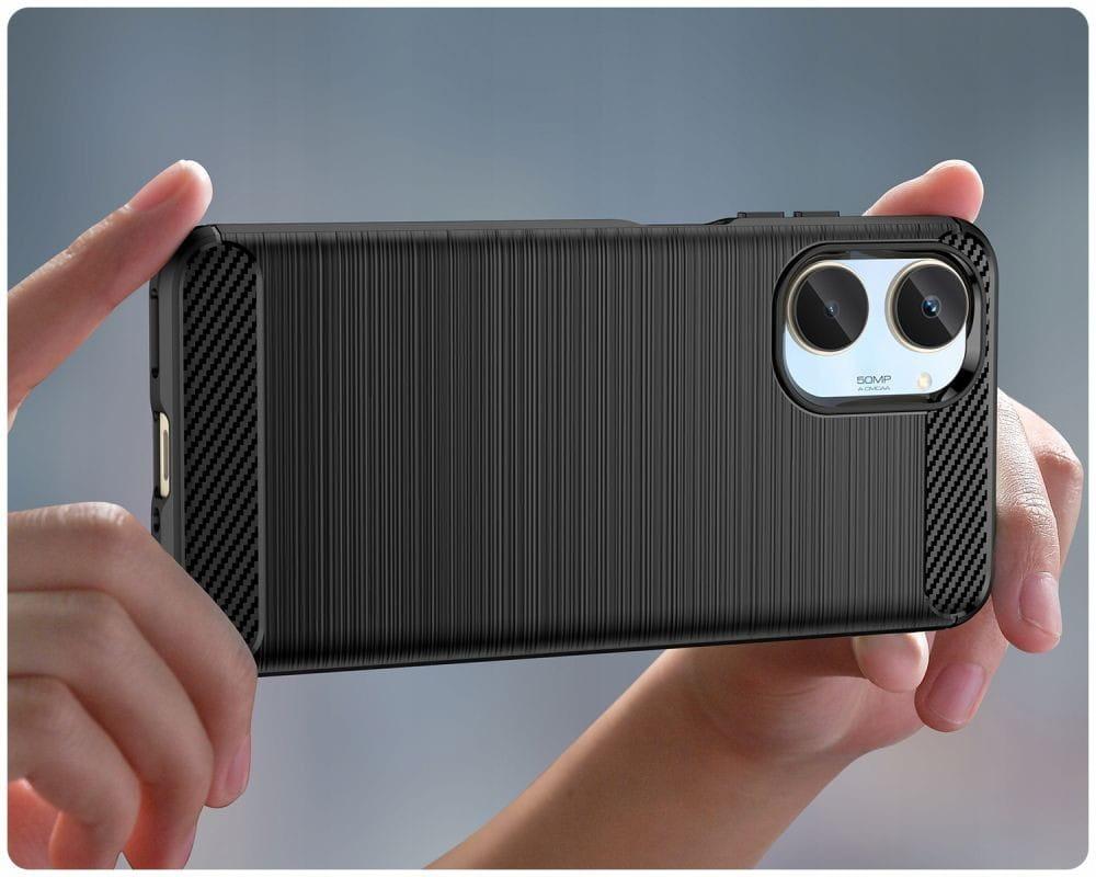 Case for Realme 10 4G, Karbon, Black