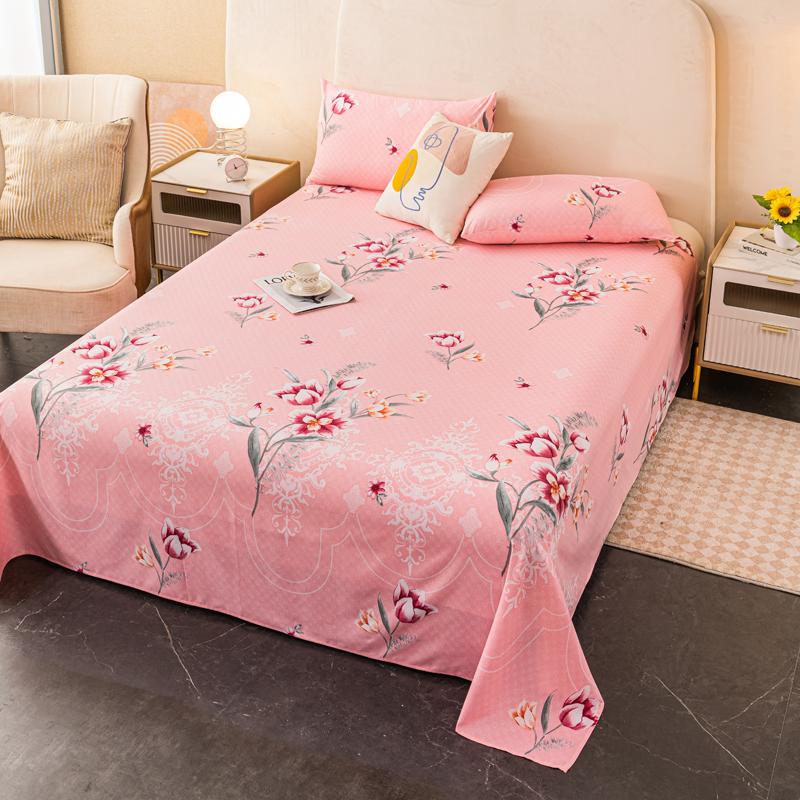 Простыни в цветочном стиле, мягкие, плоские простыни, домашнее постельное белье, односпальные/двуспальные/размера «queen-size», простыни sabanas para cama (Наволочка Нужен заказ)