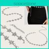 Waist Shiny Metal Chain With Star Pattern For Dresses And Skirts Summer Wear