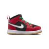 Air Jordan 1 Mid Se Td Black White Malachite Fire Red DQ8420-006