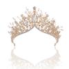 Handmade Baroque Hair Accessories Crown Children's Atmospheric Crystal Headdress Alloy Crown