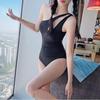 Женский купальник push-up на одно плечо 2024 - Сексуальный, для маленькой груди, корейский стиль